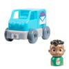 CoComelon, Vehicle with Figure, 4 Pieces, Building Block Construction, Model