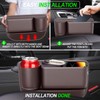 Car Seat Gap Filler,Car Leather Cup Holder Gap Bag,Universal Seat