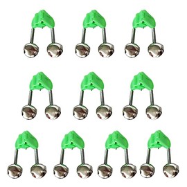 NA 10 Pcs Fish Ring Double Alarm Bells Alert Bell Fishing Accessories Fishing Rod Bite Alarm Twin Bells for Night Fishing Accessory Fishing Enthusiasts