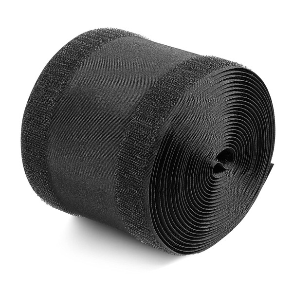 Black Cord Cover Floor Carpet Cable Cover Floor Wire Cover Protector Cable Management for Office Carpet, Keep Cable Organized and Protect Cords (4 Inch x 30 Feet)