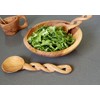 8-Inch Hand-Carved Kenyan Salad Serving Set