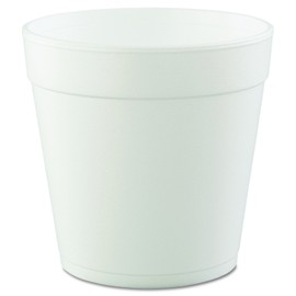 Dart 32MJ48 32 oz Squat Foam Container (Case of 500) White