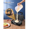 HOUSNAT Sandwich Maker, 3 in 1 Waffle Maker with Removable