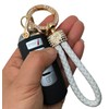 Vruwcey Car Keychains Braided Leather Key Fob Key Chain for