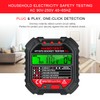 HABOTEST GFCI Outlet Tester with Voltage Display 90-250V Socket Tester