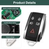 5 Buttons Remote Key Fob Compatible With Jaguar,Jaguar Xf Remote