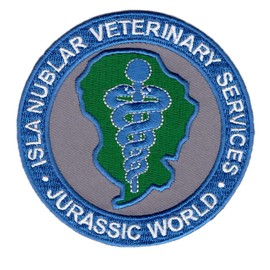 Isla Nublar Veterinary Services Jurassic Movie Costume Backpack Patch JP01
