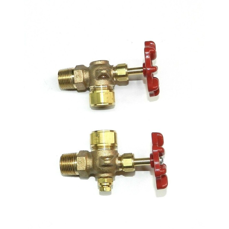 Steamer Sight Glass Water Gauge Valve Set for 5/8" Diameter