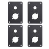 OSALADI 4pcs Iron Speaker Back Panel Coupler Plates for Loudspeaker