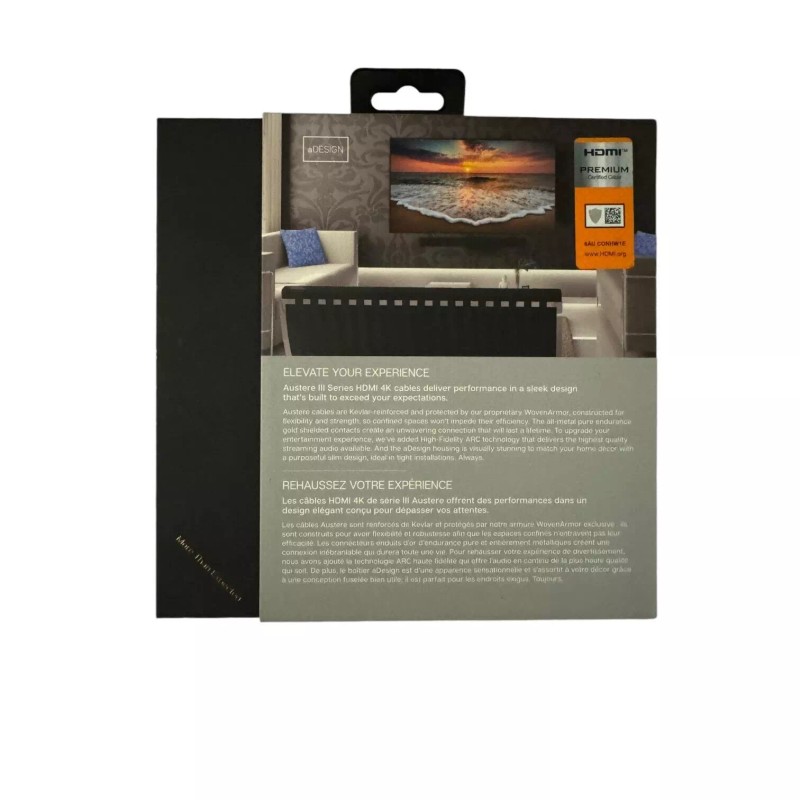 Austere III HDMI 4K Cable Woven Armor 2.5 Meter 8.2