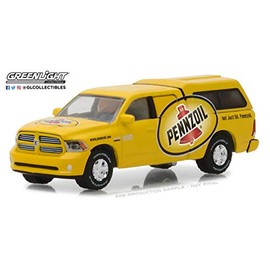 Greenlight 41050-F Running on Empty 2014 Ram 1500 Camper Pennzoil 1:64 Scale