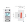 LCD Digital Electricity Meter Single Phase 2 Pin DIN Rail