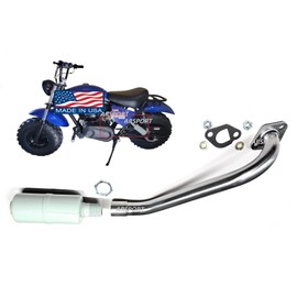 Exhaust Muffle for MB200-2 / Hurricane 200X Minibike Mini Bike. USA made!
