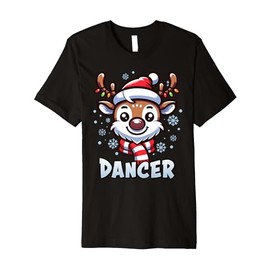 Santa’s Reindeer Dancer Xmas Group Costume Premium T-Shirt