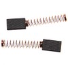 vhbw 2 x Carbon Brushes Motor Carbon Abrasive Carbon 15