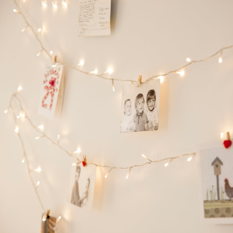 Lights4fun Indoor Fairy Lights 100 Warm White LEDs on 8m