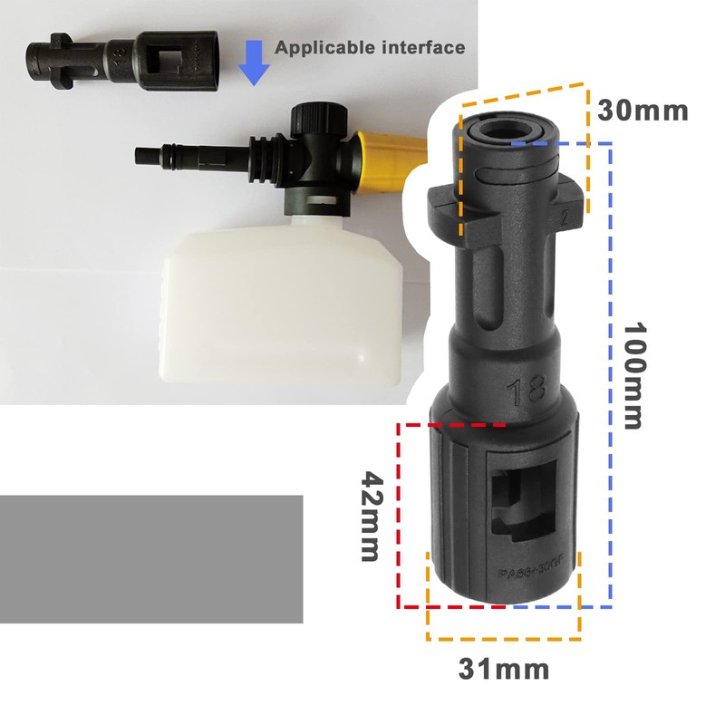 Create idea 2Pcs High Pressure Washer Coupling Adapter Replacement Bayonet