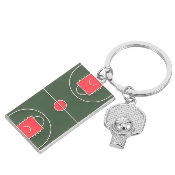 BESPORTBLE Basketball Court Keychain Pendant Key for Basketball Fans Creative