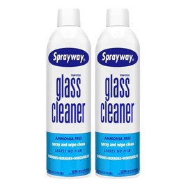 Sprayway Glass Cleaner, SW-050, Ammonia Free, 19 oz Can (2 Pack)