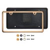 Silicone Back Guard Two Holes Slim License Plate Holder Rose