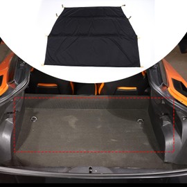 Cargo Cover for Chevy Corvette C7 Accessories, Trunk Security Lower Cargo Shade Cover 8.26'x4.72'x2.75' Luggage Security Cover with Hooks, Waterproof Oxford Fabric, Fits 2014-2019