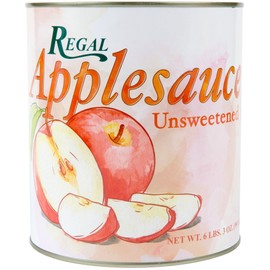 TableTop King #10 Can Unsweetened Apple Sauce - 6/Case