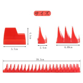 レンチ収納ラック 20個収容可能 レンチホルダー 工具収納ラック ポータブル 取り付け簡単 実用的 整理ラック 取り外し可能 収納 丈夫 ツールトレイ 赤