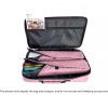 C&H Solutions “Purple Pink”Quilted PU Leather Mahjong Carry Bag with
