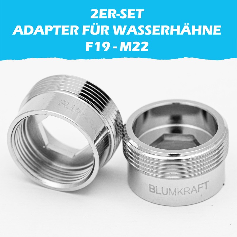 BLUMKRAFT 2 Pcs F19 - M22 Metal Solid Silver Plated