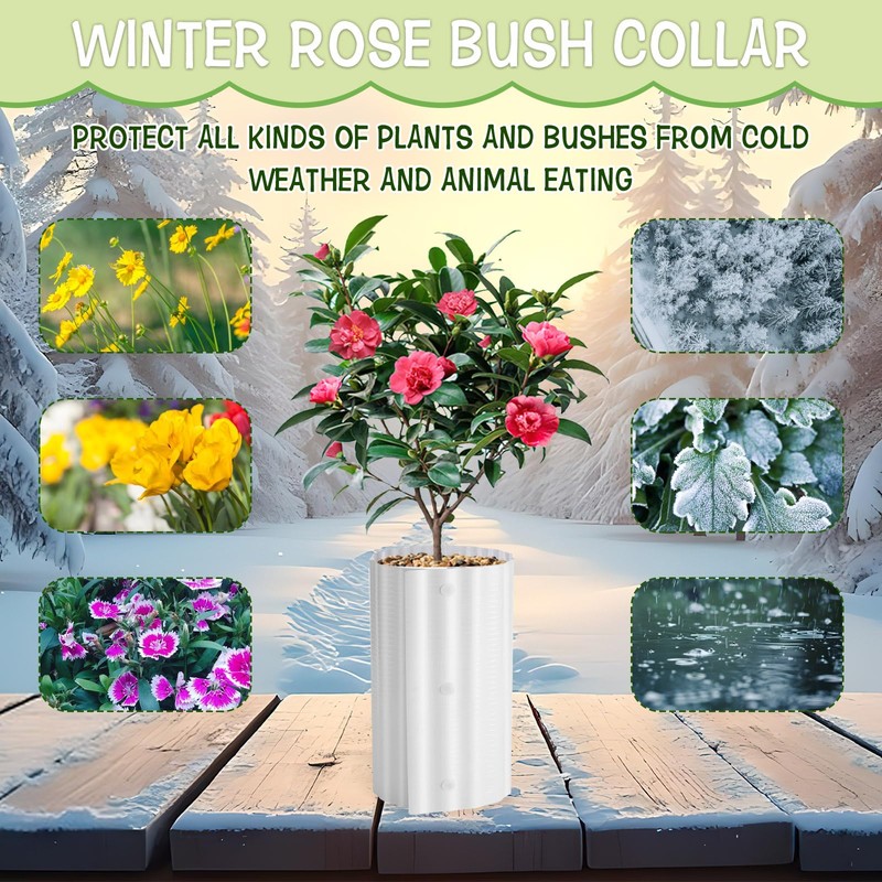 BOUTICOL 10 Pcs Winter Rose Collar - Warm Rose Cones