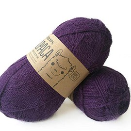 Alpaca - Mulitple colours Garnstudio DROPS Knitting 4ply 100% Alpaca Yarn (4400 Dark Purple)