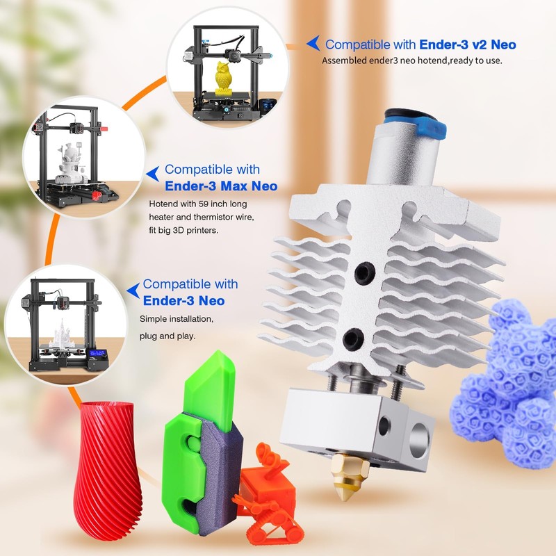 hardcore lab Ender 3 Neo Hotend Upgrade: Compatible with Creality
