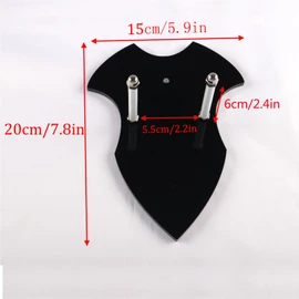 Sword Holder, Sword Wall Mount, Axe Holder, Sword Hanger for Wall, Sword Holder, Axe, Vertical Display and Decoration (Black)