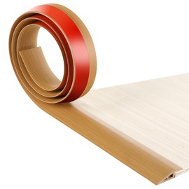 BNELL Floor Transition Strip Self Adhesive-PVC Carpet & Floor Edging Trim Strip,Threshold Transitions Suitable for Threshold Height Less Than 10mm (9.84FT_Yellow Oak Grain)
