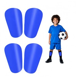2 Pairs Mini Shin Guards Youth Soccer Tiny Shin Protective Pads Small Shin Guards Miniature Shin Pads Professional Protection for Soccer Players Toddlers Kids (Blue)