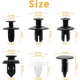 Unbranded Accessories Clip Trim Car Push Pin Rivet Bumper Door Panel Retainer Fastener Kit