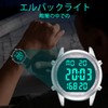 Hearkent Pedometer Waterproof Watch, Built-in Time, Steps, Mileage, EL Backlight,