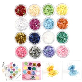 SAFIGLE 16 Boxes Color Nail Art Sequins Glitter Safe Nail Glitter Flakes for DIY Decoration for Home Salon Use for Parties and