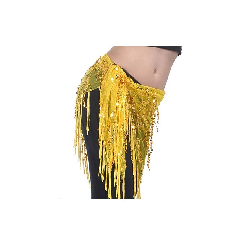 Lauthentic.S - Bufanda de cadera para mujer, con borlas de