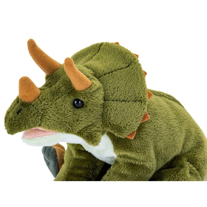 カロラータ トリケラトプス ぬいぐるみ (Sサイズ/おすわりシリーズ/やさしい手触り) リアル 恐竜 おもちゃ お人形 ギフト プレゼント