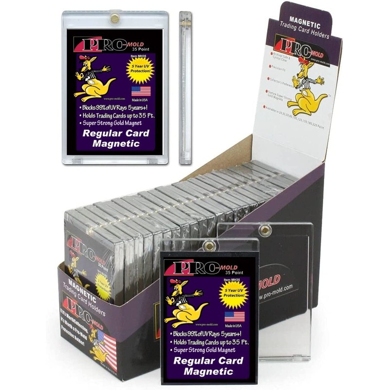 Box(25) Pro-Mold 35pt. Magnetic One Touch Card Holders UV Safe