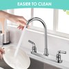 RV Non-Metallic Kitchen Faucet Two Handle-8" Main Body-High Arch-360 Swivel