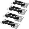 TCHOSUZ 4 Pack Steel Non-Slip Sectional Couch Connector, Sofa Connector