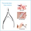 Cuticle Nippers Cuticle Remover Stainless Steel Nail Scissors Clipper, Stainless