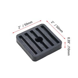 Pastlla 8 Pcs Rubber Isolator Pads Shock Absorber Anti-Vibration Pads Air Conditioning Condenser Outer Machine Rubber Absorber Sound Isolation Pad Shock Absorbing Mechanical Vibration Damping Pads