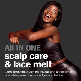 EBIN NEW YORK Wonder Lace Melt Aerosol Spray - Rose Water + Biotin Infused (80ml./ 2.7oz) - Preserves Edges & Undetectable Lace | Long lasting hold | No Residue