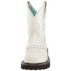 Ariat Women's Gembaby Western Boot, White Snake Emboss/Opulent White, 8