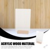 Operitacx Dry-Wipe Acrylic Board with Illuminated Stand, Transparent Desk, Note
