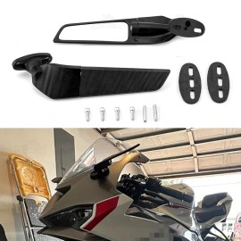 XM For 1995-2024 Kawasaki NINJA ZX6R Upgrade Adjustable Rearview Wind Wing Mirrors