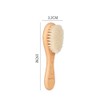 JIHUOO 2 Pcs Small Baby Hair Brushes Soft Toddler Hair
